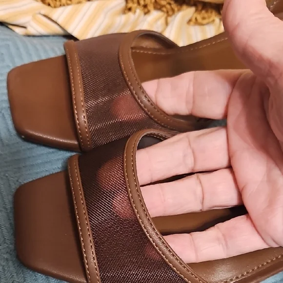 Steve Madden Chocolate Brown Strappy Heels - Picture 5 of 6